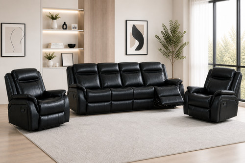 Black high grade leather - high,
