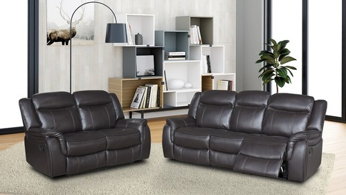 Dark brown leather gel - brown,