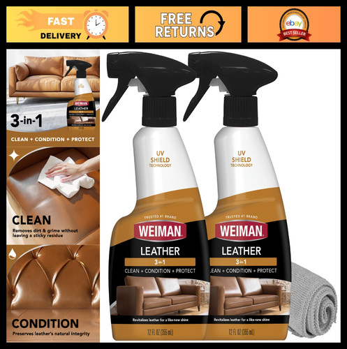 Leather cleaner conditioner - leather, &
