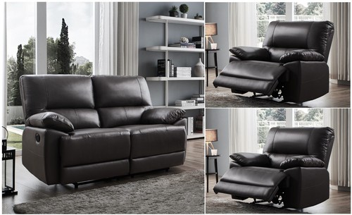 Black genuine leather - black,